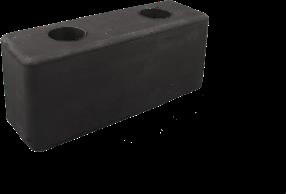 Guminis bamperis 125x43x50