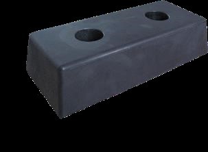Guminis bamperis 450x200x100