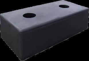 Guminis bamperis 500x250x140