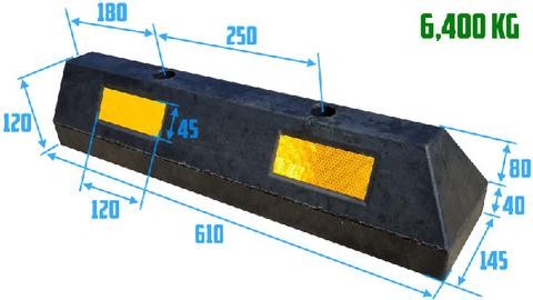 Modulinis parkavimo bortelis – ratų atmušėjas